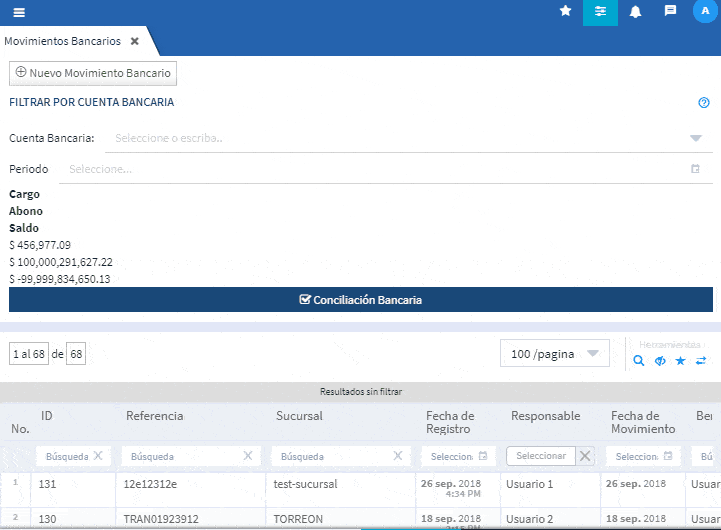 Evidence Technology - Movimientos Bancarios