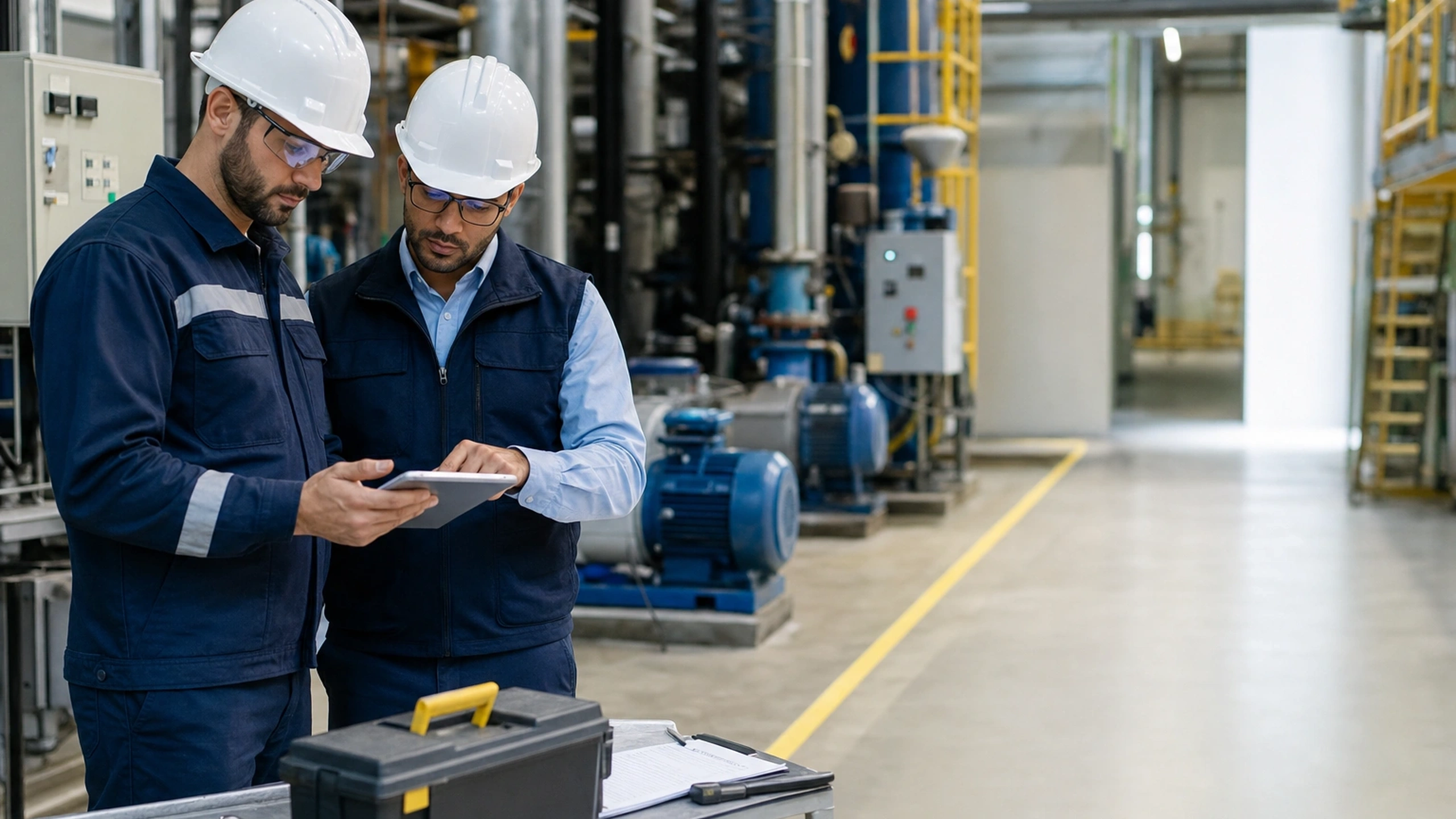 Flujos de mantenimiento preventivo y correctivo para servicios industriales
